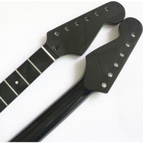 Black New Canadian maple Guitar Neck For Stratocaster style Repair parts