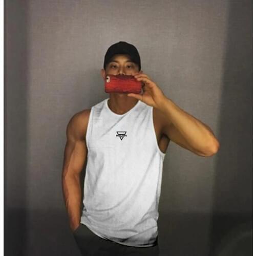 Brand Summer Mens Running Vest Men Quick Dry Gym Clothing Bodybuilding Fitness Tank Top Sleeveless Shirt Workout Singlets