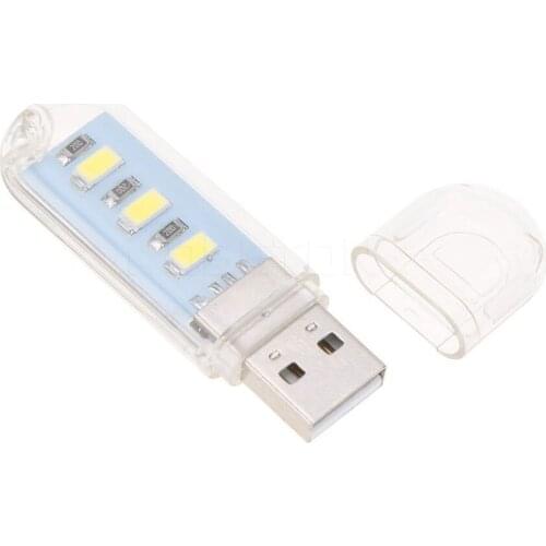 Mini USB LED Night Light Portable Computer Lamp 3LEDs Book Reading Lamp Camping Bulb Childrens gifts for Power Bank Laptop