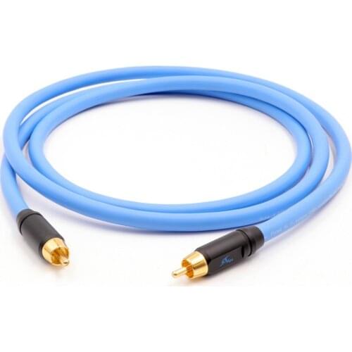 MPS Silver Plated 5N OFC RCA Cable Hifi Audio Male to Male RCA Wire 99.9997% OFC Coaxial Cable For TV Video Multi Media