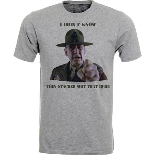 Gunnery Sargent Hartman Drill Instructor Demotivational Mens Tshirt Tee Top AD60