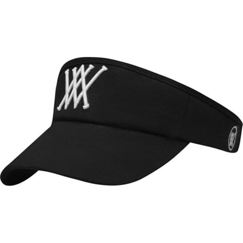 New High Quality Unisex Empty Top Golf Hat Dlack and White Cap Embroidered Sports Golf Cap Free Shipping