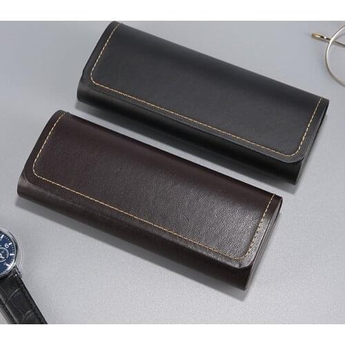 Sunglasses wholesale Sunglasses organizer storage box Portable Leather glasses case pouch sunglasses case eyeglass holder stand