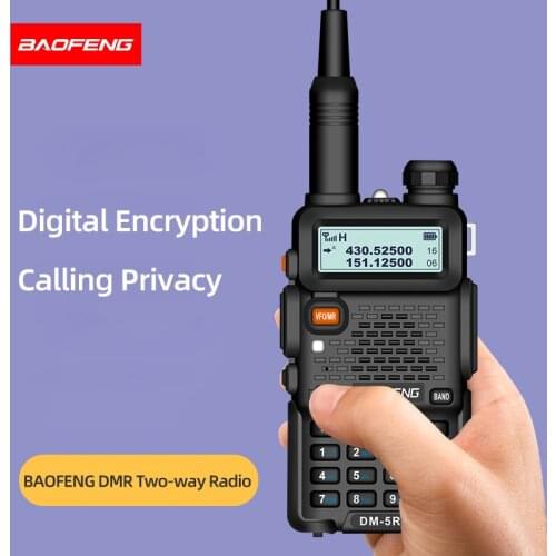 Baofeng DMR DM-5R 50km ham transmitter 10W walkie talkie 2000mAh transreceiver 136-174/400-520MHz two way radio vhfu