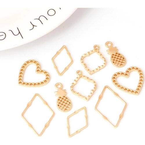 Retro Antique Gold Earring Jewelry Accessories Fitting Women Diy Earring Findings Multi-Style