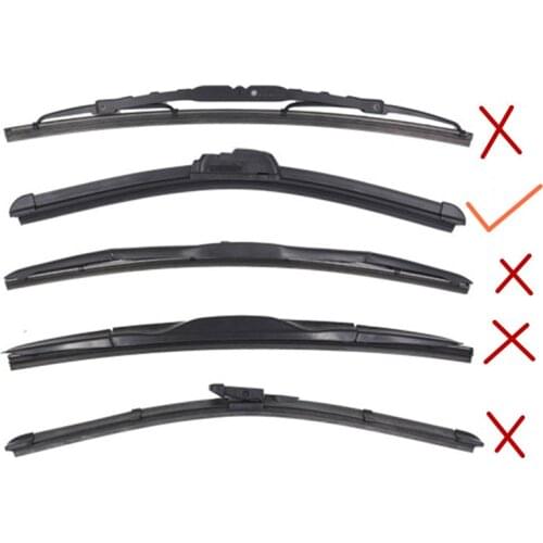 2Pcs/lot Car Windscreen wipers Insert Rubber strip Refill For jeep renegade honda fit honda civic audi a3 jeep compass fiat ford