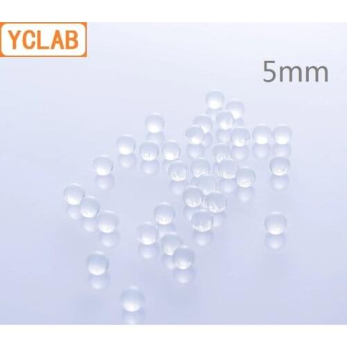 YCLAB 5mm Glass Ball Anti Splashing Liquid Heating Shock Boiling Ornament Crystal Transparent 120 Balls Per Bag