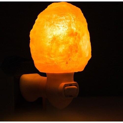 US EU UK AU JP Plug15W 110v Mini Himalayan Salt Night Light Wall Lamp Bedside Bedroom Home Decor Novelty Lighting