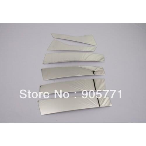 High Quality Chrome B-Pillar Trim Cover Stainless Steel for Cadillac SRX free shipping