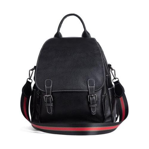 100% Genuine Leather Women Backpacks New Fashion Luxury Brand Female Real Natural Leather Ladies Girl Student Casual Backpack