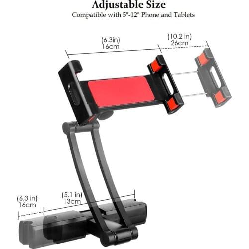 1Pcs Dashboard Car tablet PC Phone Holder 360 Degree Mobile phone Stands Rearview Mirror Sun Visor In Car GPS Navigation Bracket