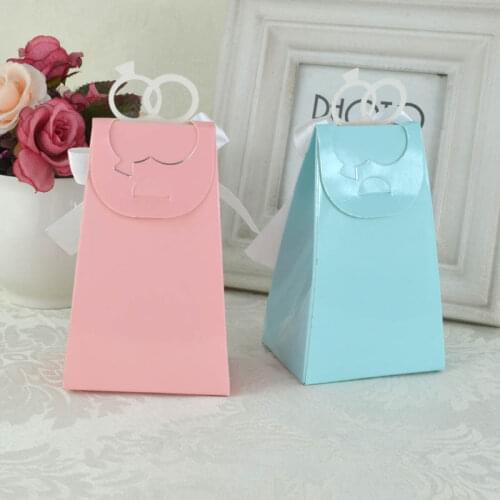 10piece Wedding celebration supplies European style Wedding ring gift box Candy boxes