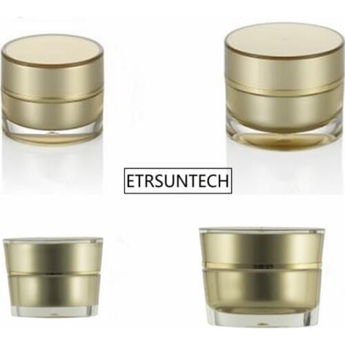 100pcs Acrylic Jar 5g/10g Face Cream Pot Cosmetic Container Empty Packaging Bottle Portable Travel Refillable Makeup Tool F2277
