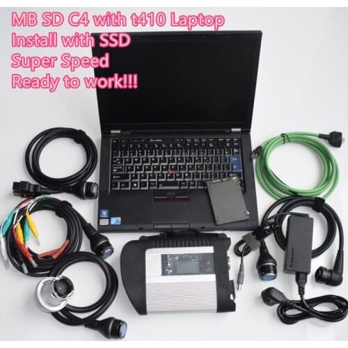 2019 mb star c4 with software 2019.07v multi languages 360gb ssd with t410 laptop i5cpu mb sdconnect diagnostic tool