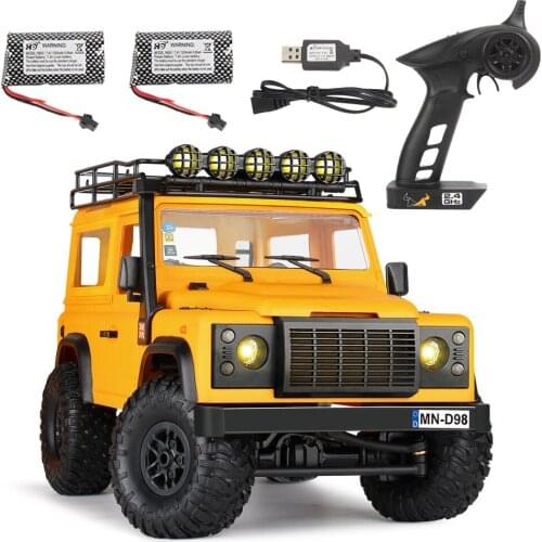 2021 NEW MN98 1:12 RC Car 2.4G 4WD RTR Version RC Rock Crawler Defender Pickup Remote Control Truck for Boys Gifts Toys