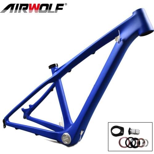 AIRWOLF Carbon Mountain Bicycle Frame 26er 14 Inch For Kids Youngster T800 Toray Carbon Fiber Mtb Frameset Quick Release 135*9mm