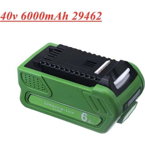 40V 6.0Ah Li-ion Battery for GreenWorks 29472 29462 29252 20202 22262 25312 25322 20642 22272 G-Max 40 Volt Power Tools