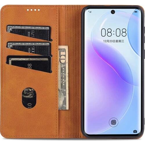 Wallet Case for HUAWEI P50 Pro Magnetic Cover P50Pro Stand Holder with Pocket