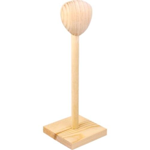 Wooden Hair Wig Stand Hair Display Tool Fits 1/3 SD DOD BJD Doll