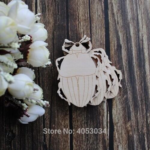 Wooden Simple Generic Beetles Craft Shapes Plywood Insect and Wildlife