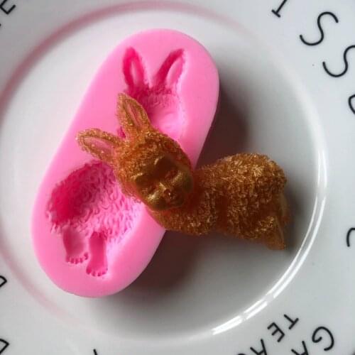 Rabbit Eared Baby Silicone Mold Mobile Phone Epoxy Mould XGY-63