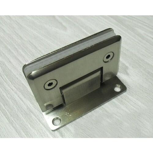 Door Hardware Wall Mount Glass Shower Door Hinge (90 Degrees is open)