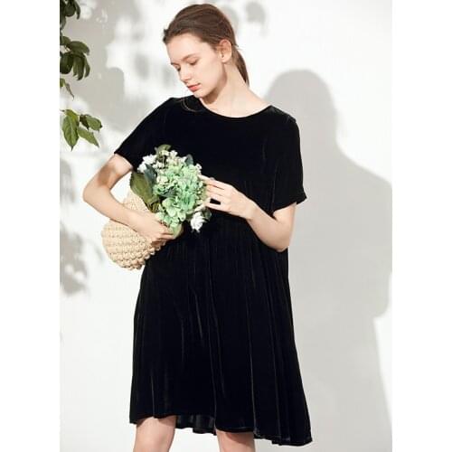 2020 Summer Elegant Pleated high waist Velvet Dresses Plus Size candy color 5XL 6XL Vintage Party Mini velour Dress Vestidos