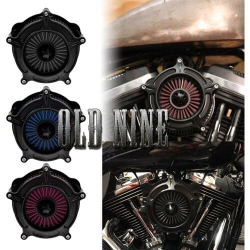 Motorcycle Air Filter Cleaner Gray Element Fits For Harley Sportster XL 883 1200 Touring Road Glide 2008-16 Dyna FXDLS Softail