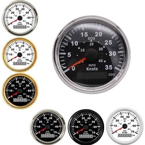 85mm Motorcycle GPS Speedometer Odometer for Truck Boat Car 70 Knots Digital Speedometer 12V 24V SOG Speed Waterproof IP67