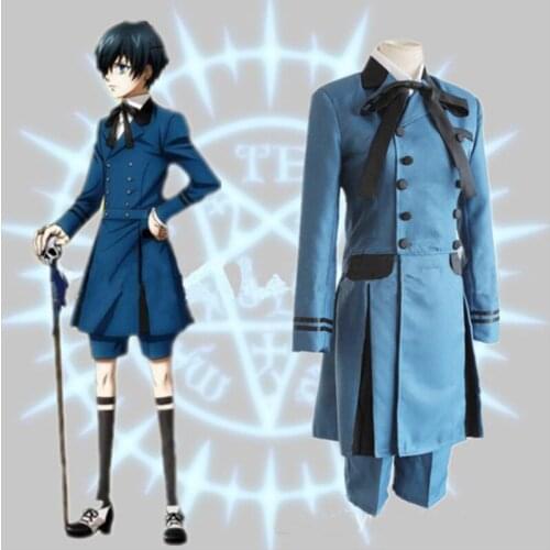 HISTOYE The Comic Cartoon Black-Butler Ⅱ Costume Ciel Phantomhive Court style Cosplay Clothing for Women Halloween Costume Party