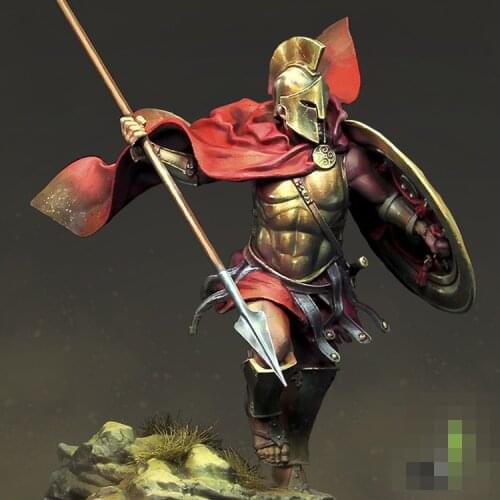 1/24 Resin Model figure GK SPARTAN HOPLYTE War theme Unassembled and unpainted kit