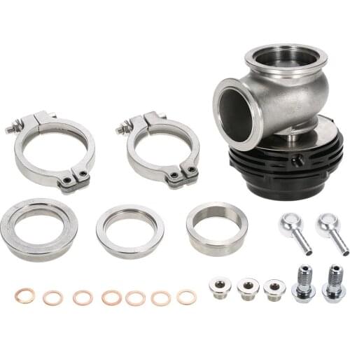 MVS 38mm Wastegate Aluminum Top Steel V-band External Waste Gate for Supercharge Turbo Manifold 14PSI
