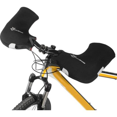 Neoprene Rainproof Winter MTB Motor Cycling Handlebar Bar End Mittens Mitts Gloves Heated Bicycle Bike Hands Warmer Hand Covers