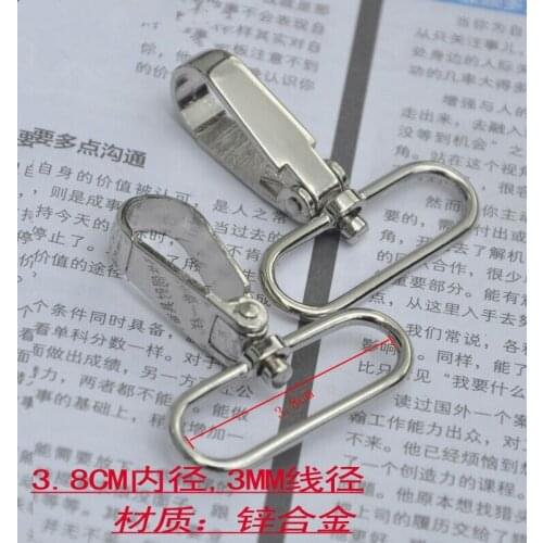 Wholesale 20pcs/lot 38mm zinc alloy Clasps bag accessories hanger for Webbing Strap Belt Purse Bags Handbag hook Free Shipping
