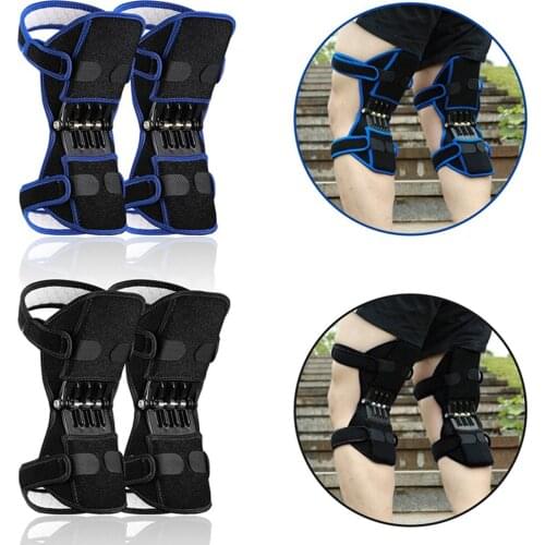 SkangDuke 1PC Metal Spring Kneepads Fitness Gym Sports Home Power Lift assist Equipment Knee Brace Support Joints Protector