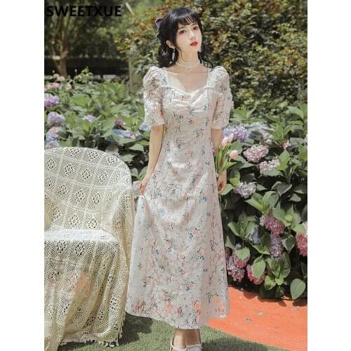 Летние платья миди SWEETXUE China At AliExpress