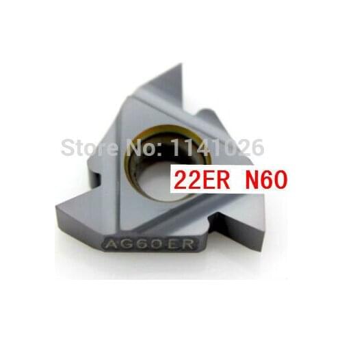 22ER N60 Carbide Threading Inserts 60degree External Threading Insert Indexable Lathe Insert for Threaded Lathe Holder,22ER AG60