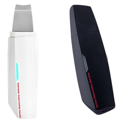 Ultrasonic EMS Skin Scrubber Exfoiator Deep Clean Face Facial Spatula Blackhead Removal 3 Modes USB Rechargeable Lifting Tool