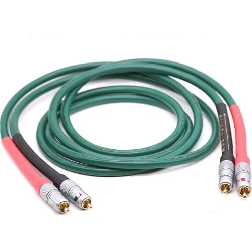 XSSH Audio 1 pair 2RCA to 2RCA Hi-end HIFI FA-220 PVC case 2 core Pure Copper OFC PCOCC Double RCA Audio Cable Cables Wire Line