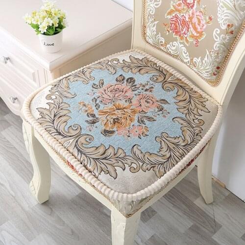 Winter Thicken Chair Cushion Quality Seat Cushions Can Be Fixed On Chair Sit Pad Non-slip Home Office Decor Cushion 44*46cm 1pc