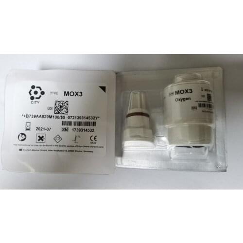 100% original new MOX-3 gas sensor anesthetic medical oxygen sensor MOX-3 O2 sensor AA829-M10 MOX3 M0X-3