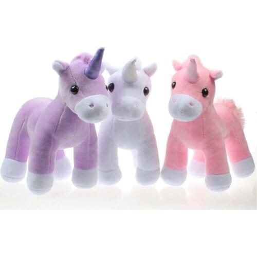 18cm Emerging Pet Cute Ponies Simulation Plush Stuffed Toy Unicorn Soft Horse Plush Ponies Doll