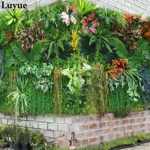 40CM*60 CM grass mat Artificial lawn Plant wall flower Garden plant moss Home hotel subtropical plant decorative wall
