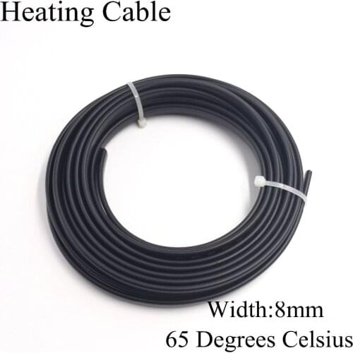 5M/lot Anti-freeze Frost Protection Heating Cable For Water Pipe/Roof 230V 8MM 20W/M Self Regulating Electric Heater Copper Wire