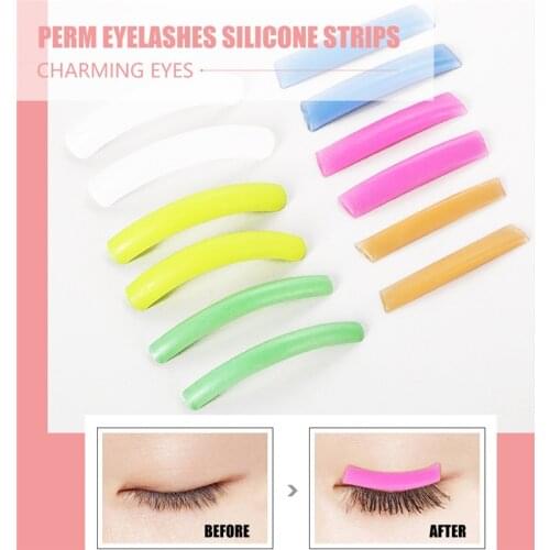 6 Pairs Reusable Curl Eyelash Patches Lash Perm Rods Lift Stickers Makeup Tools Eye Lashes Beauty Tools Colorful Lash Lift Pad