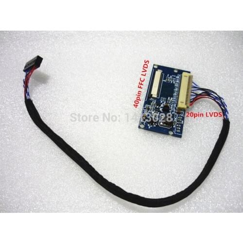 7 8 10.1 -inch LCD 40 pin FFC row line turn generic driver board an LVDS adapter plate an LVDS pin 20 to 40 pin an LVDS