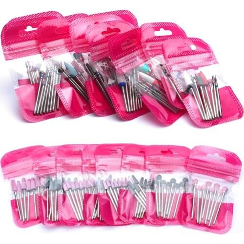 8pcs Caremic Diamond Nail Drill Bit Set Milling Cutters Files Rotery Electric Bits For Manicure Nail Tools Accessories