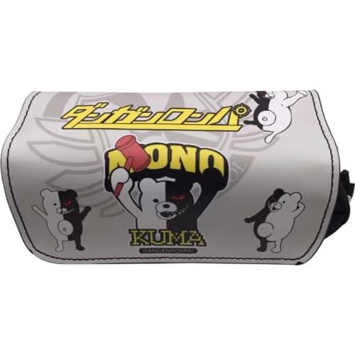 Anime Danganronpa Dangan Ronpa Monokuma Cosplay School Pen Pencil Case Box Cosmetic Makeup Storage Bag Gift