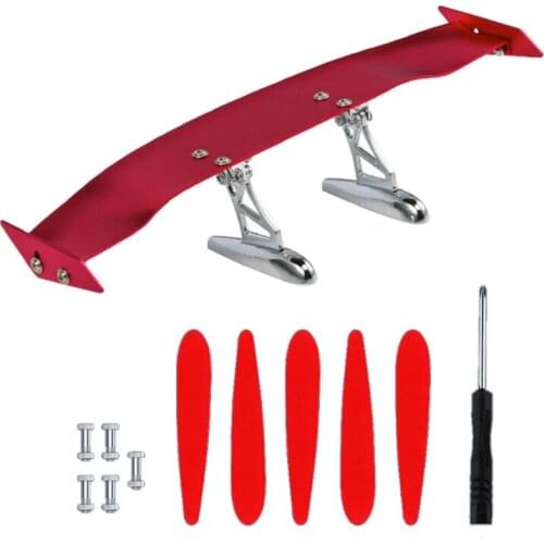 Car Modified Tail Metal Fixed Wind Creative Sports Decoration Free Perforated N0PD