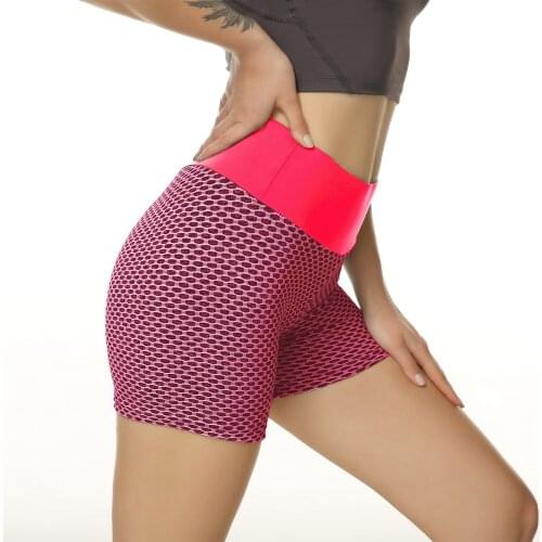 Running Women Gym Leggings Three-point Breathable Workout Shorts Hip-lifting Fitness Yoga Shorts High Waist Yoga Running Shorts
